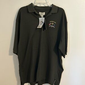 NWT Ryder Cup Gear for sports olive green Golf polo 100% Cotton Size XL